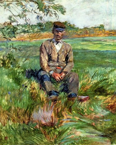 Työntekijä Celeyranissa tekijältä Henri de Toulouse Lautrec